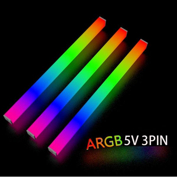 

rgb light strip length customizable, 5v3pin/12v4pin motherboard aura sync mod chassis lamp pc decoration