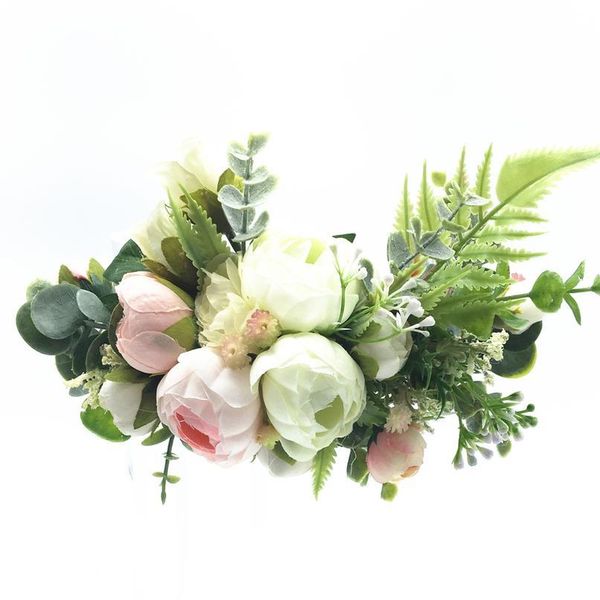 

women wedding flower wreath crown festival headband women hair accessories headdress girl floral garland wedding floral qylpod
