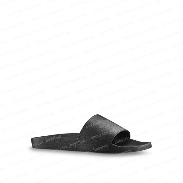 

2021 slipper women sandals men slides waterfront brown leather sandal womens high heels mens shoes 36-46 with orange box and dust bag #lsl-0, Black