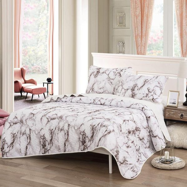 

comforters & sets summer quilt for queen king printed marble bed duvet blanket cover quilting home textiles