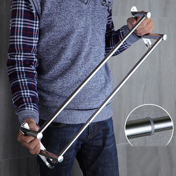 

towel racks stretchable adjustable stainless steel bar 3-tier flexable bathroom rack wall mount hand hanger holder