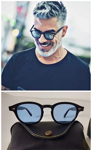 Тонированные солнцезащитные очки Johnny Depp Star Acustomized UV400 L M S размеров импортные планки + HD тонированные линзы пляжные очки полный комплект