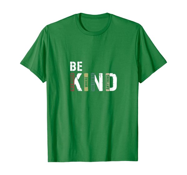 

in a world where you can be anything be kind - kindness gift t-shirt, White;black