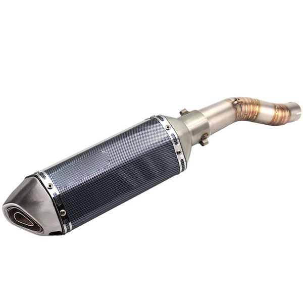 

motorcycle exhaust system muffler link pipe set for 2003-2006 gsxr1000 stainless steel motorbike full