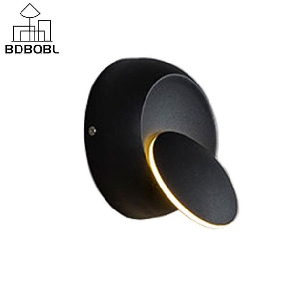

wall lamp bdbqbl northern europe simple lamps rotatable r eclipse lights originality circular study wandlamp bedroom light