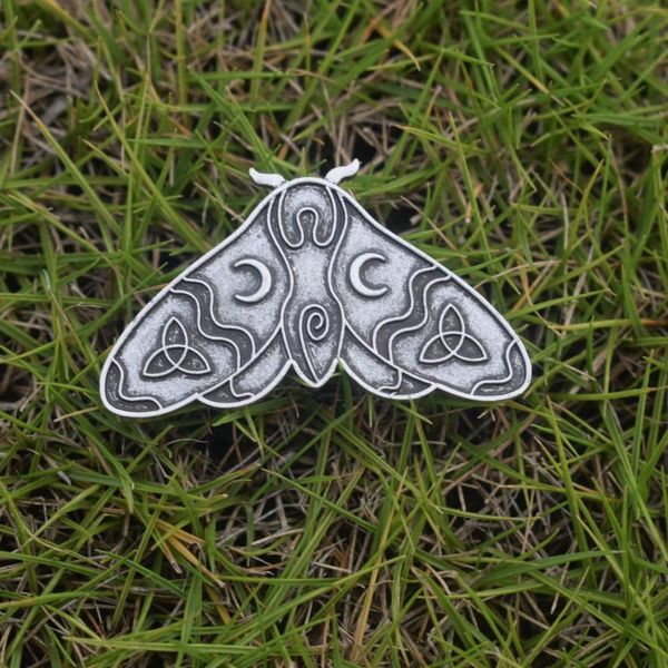 

pins, brooches 1pcs spiral goddess brooch pin amulet wizard jewelry wiccan gift, Gray