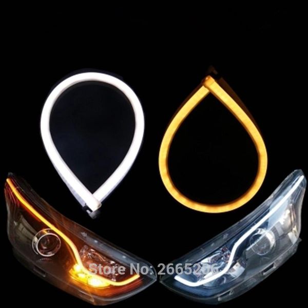 

emergency lights 2pcs car led ultrathin daytime running light signal stickers for clio megane 2 3 captur logan kadjar accessories
