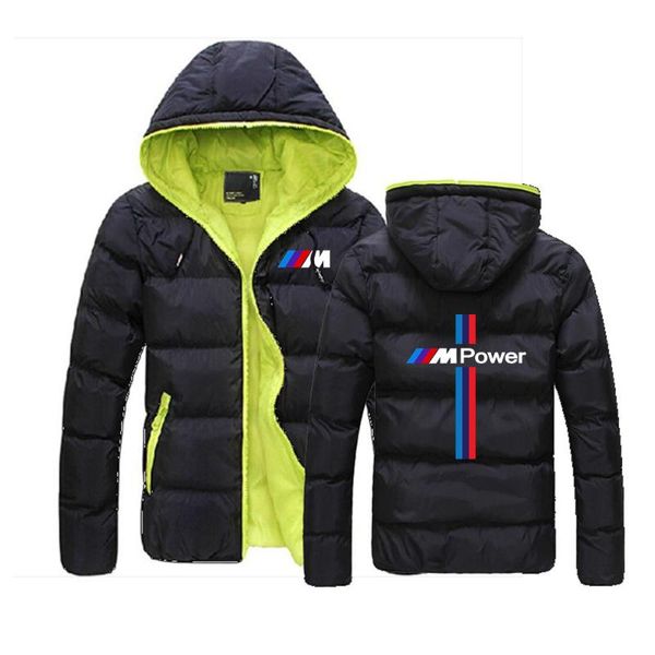 

men's hoodies & sweatshirts 2021 customize down warm jackets male sportwear zipper coats hooded slim classic, Black