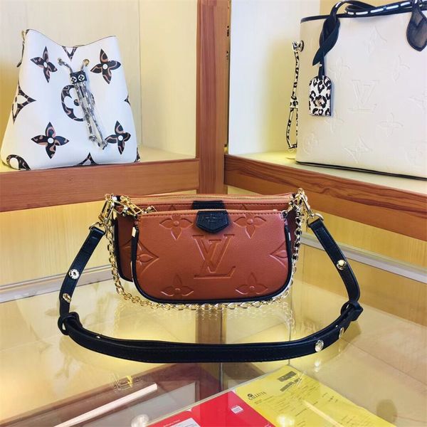 

lvÂlouisÂvittonÂvutton diagonal shoulder bag for women luxury designer handbags bags chest pack lady chains presbyopic purse messenger bag l