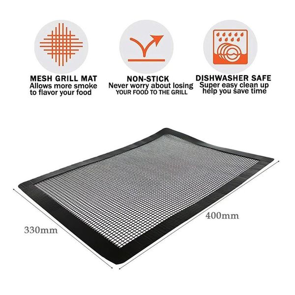 

bbq grill mesh mat non-stick grilling mat rimming mesh mat on grate oven for barbecue fish me jllhtw soif
