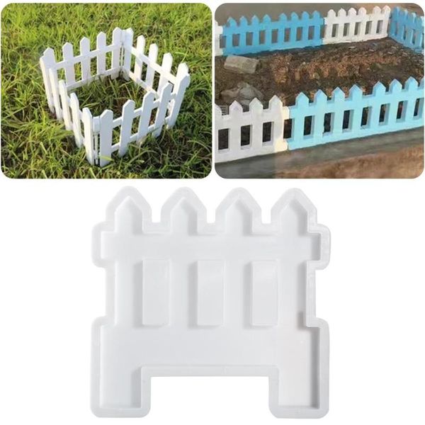 

fencing, trellis & gates flower pool brick plastic mould small fence mold concrete cement garden floor tile paving