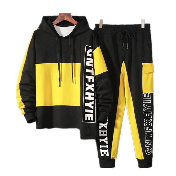 

men's tracksuit fall/winter 2021 new fashionautumn and winter 2 pieces terno masculino fashion hooded fashion coat clothes, Gray