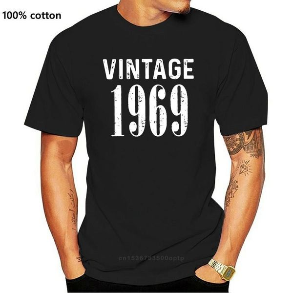 

men's t shirts men shirt 50th birthday celebration gift idea short sleeve vintage 1969 tees crew neck clothing cotton t-shirt 4x 5x, White;black