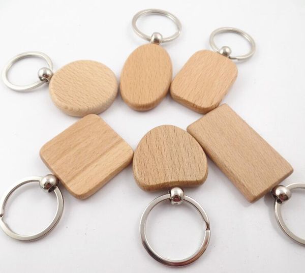 

personalized name blank wooden circle key ring keychains 1.25inch, Silver