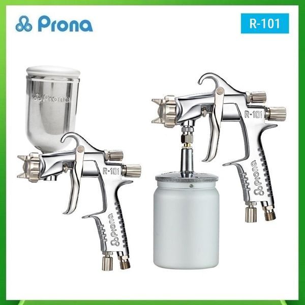 

professional spray guns prona r-101 gun hand manual paint car auto furniture painting air sprayer mini nozzle w101