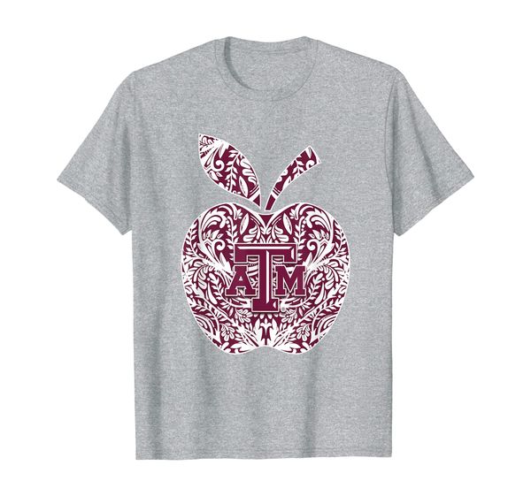 

texas am aggies teacher - lace apple - apparel t-shirt, White;black