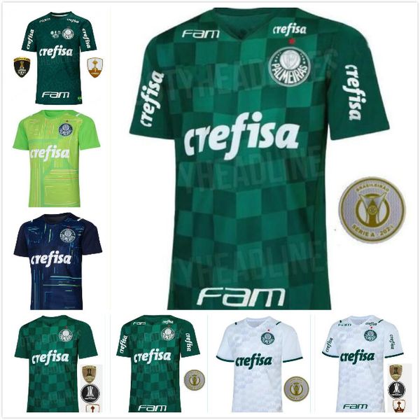 

2021 2022 palmeiras soccer jersey home away felipe melo .adriano football jersey g.gomez breno lopes g.veron camisa de palmeiras 21/22 top, Black;yellow