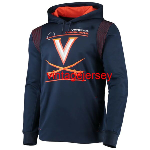 

ncaa virginia 2021 team sideline performance pullover hoodie s-3xl, Blue;black