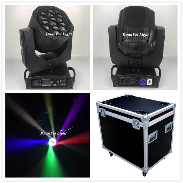 

effects (flycase) 4pcs bee eye beam 7x15w rgbw 4in1 moving head dj lyre zoom