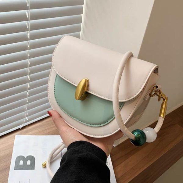 

evening bags color pu crossbody leather contrast for women 2021 fashion small shoulder bag female handbags and purses travel