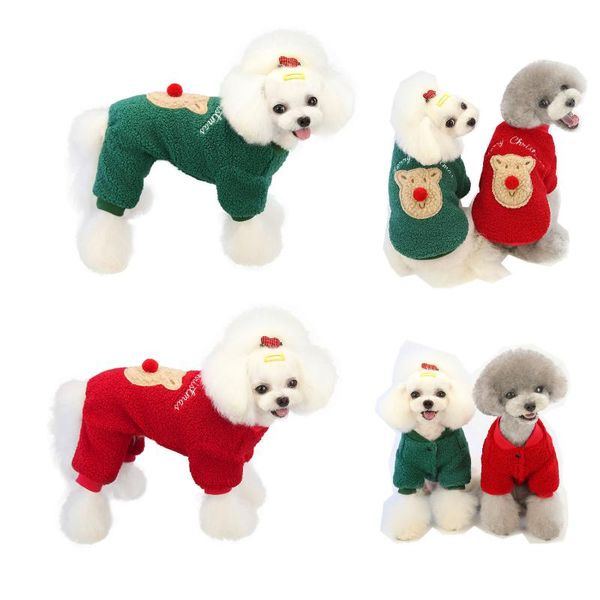 

dog apparel christmas pet autumn and winter models, warm thick clothes