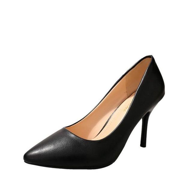 

dress shoes woman office career black pointed toe thin heels high comfortable elegant ladies pumps fashion classics party