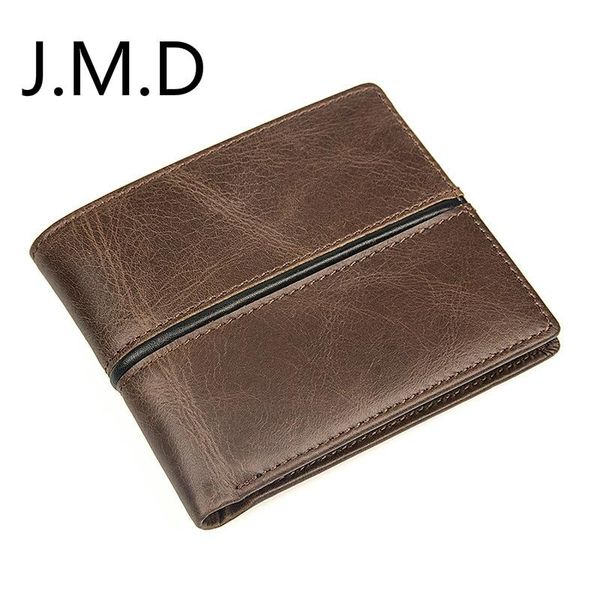 

wallets j.m.d vintage men's wallet 100% genuine cow leather id holder brand money, Red;black