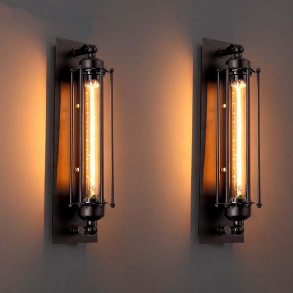 

wall lamp vintage retro-industrial fengtieyi led bulb mirror vanity light sconce living room loft decor jusheng
