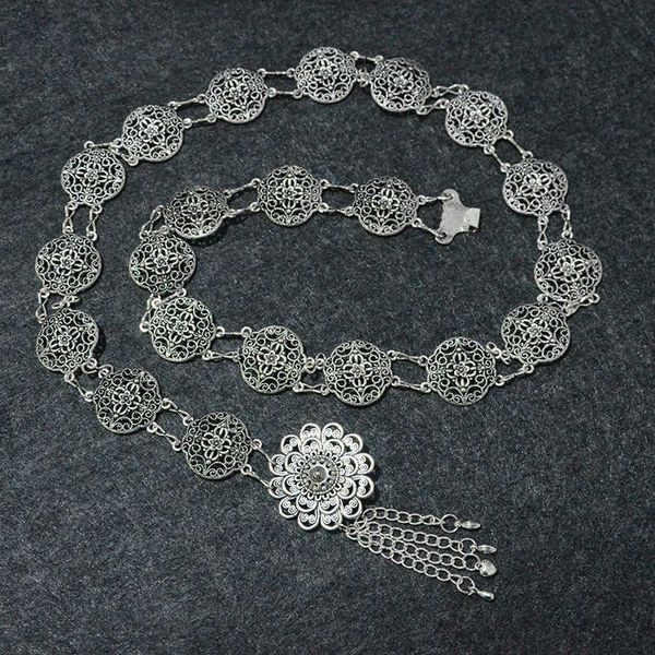 

women's clothing accessories waist chain new women's waist chain metal chain iron decorative belt, Black;brown