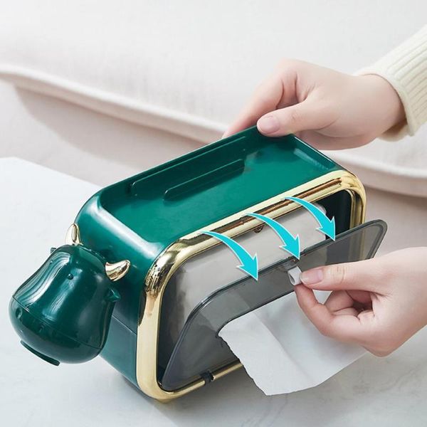 

tissue boxes & napkins plastic excellent lovely calf-shaped box 3 colors large capacity for home