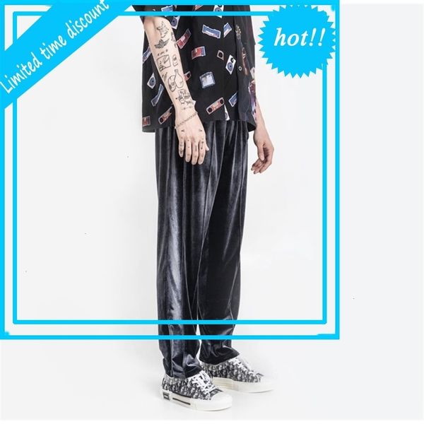 

in stock xl xxl 2021ss black cargo women men 1 pants drawstring joggers sweatpants