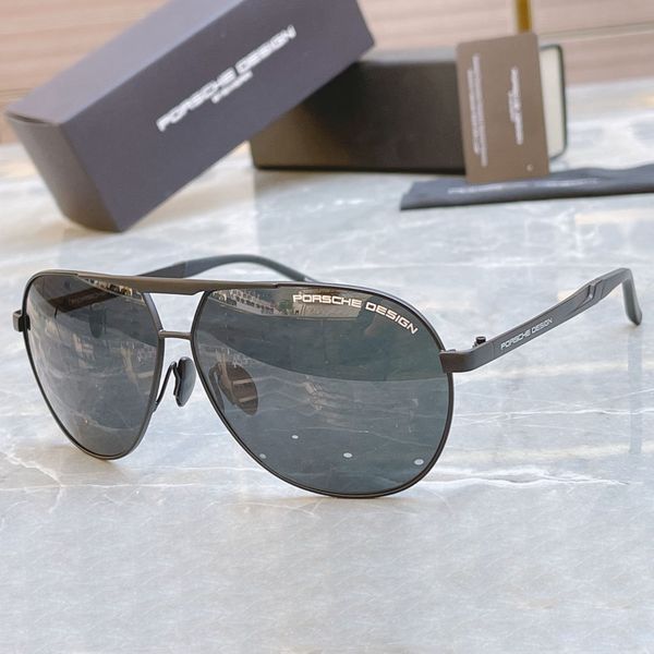 

pilot goggles aviator oval porsche design brand sunglasses p 8657 men driving sunglasses uv400 blue film plating porsche sunglasses with box, White;black