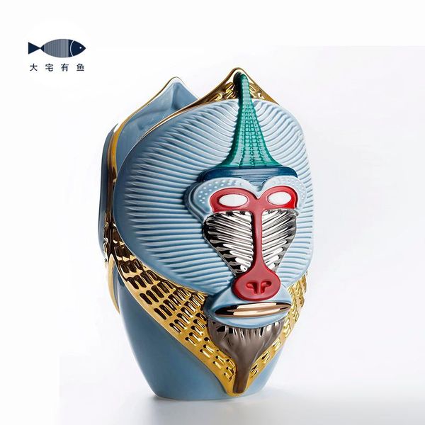 

vases nordic ceramic vase monkey creative large flower modern luxury designer table living room decoration abstract gift