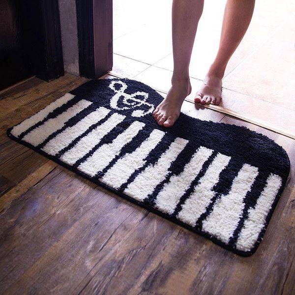 

carpets floor mat door cartoon piano patterned cushion kitchen carpet balcony pad porch living room bathroom non-slip