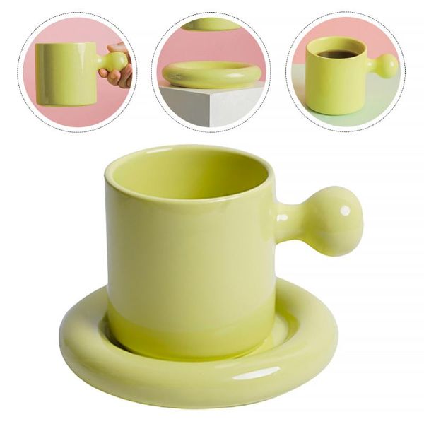 

mugs 1 set creative coffee mug ceramic cup water drinking with lid