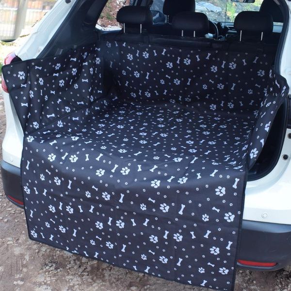 

dog car seat covers mat hammock cushion protector pet travel back cover waterproof windproof print black carrier rear