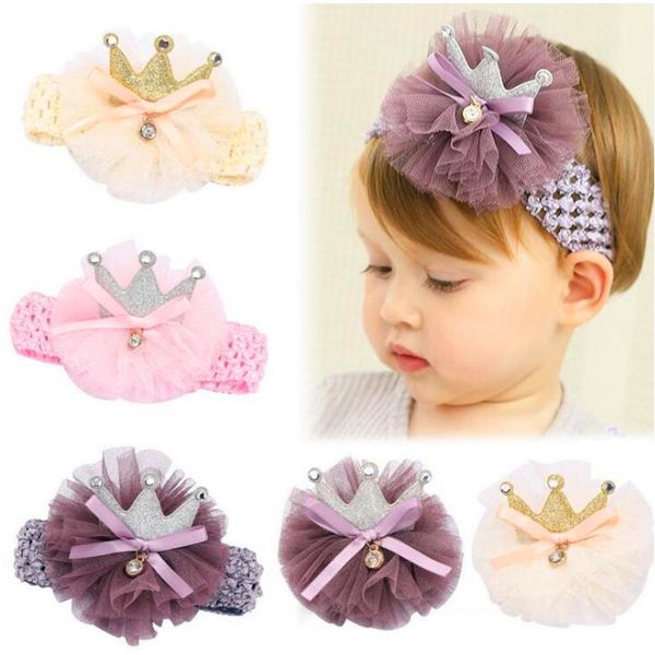 

hair accessories 1/2pcs/set girls crown wide headband kids clip toddlers tiara baby hairbands accesories, Slivery;white