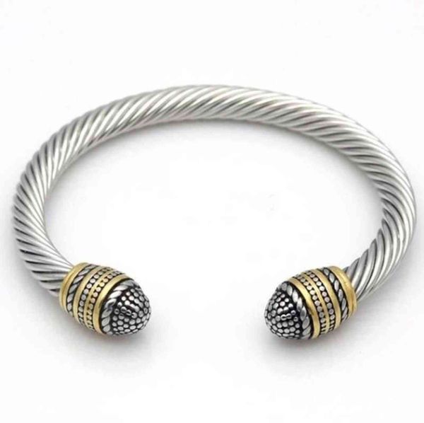 

fashion men women stainless steel twisted cable wire bracelet bangles jewelry, Black