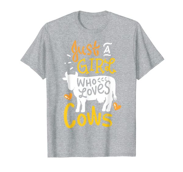 

cows t shirt cow tshirt just a girl who loves cows tee gift, White;black