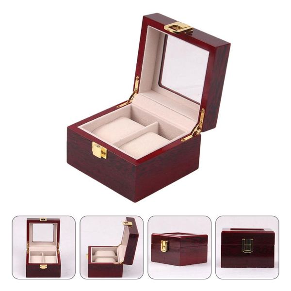 

watch boxes & cases 1 pc packing case portable holder brown display, Black;blue