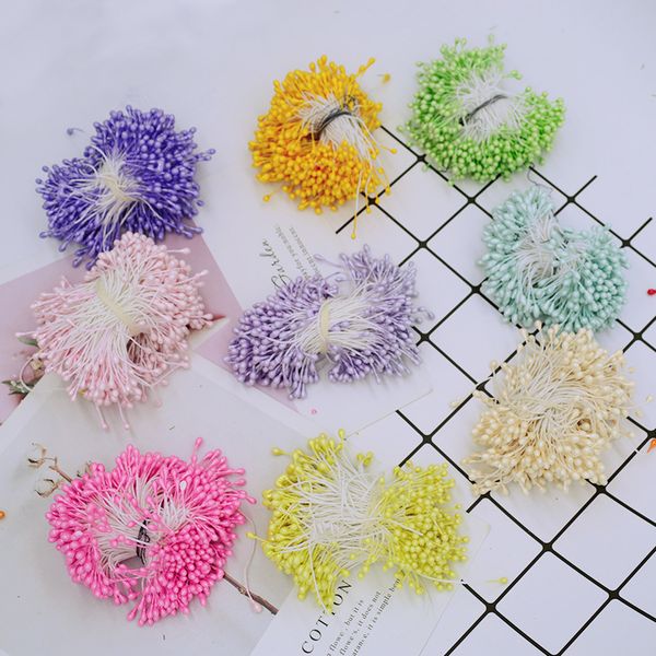 

300 units / batch artificial christmas flower home wedding decoration diy sewing scrapbook fake wreath