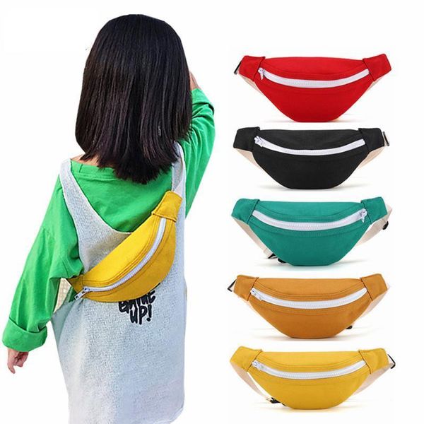 

children's mini purse bag cute kids girls canvas chest bag baby coin wallet crossbody bags boys waist packs