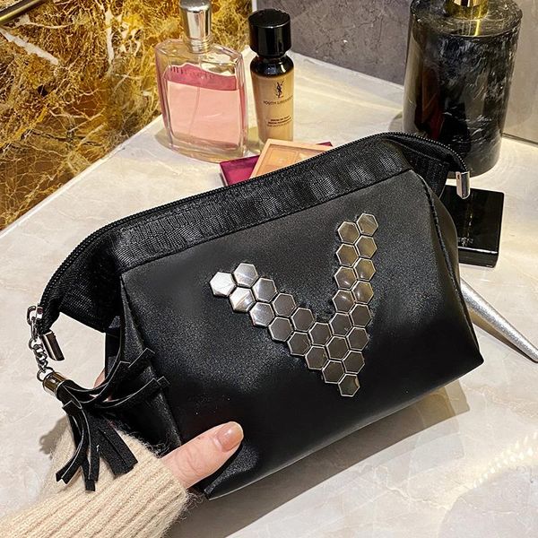 

cosmetic bags & cases outdoor tassel travel bag women toiletrie organizer waterproof female storage make up case