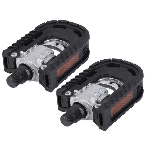 

bike pedals 2pcs foldable mountain bearing accessories (black)