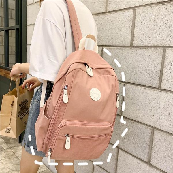 

backpack middle school student bag, college cotton backpack, large-capacity