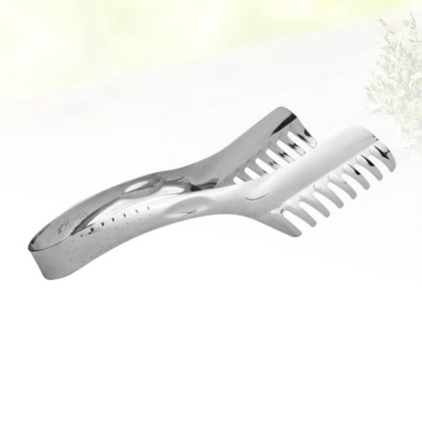 

bag clips stainless steel food tong comb shaped clip cake bbq kitchen supplies silver