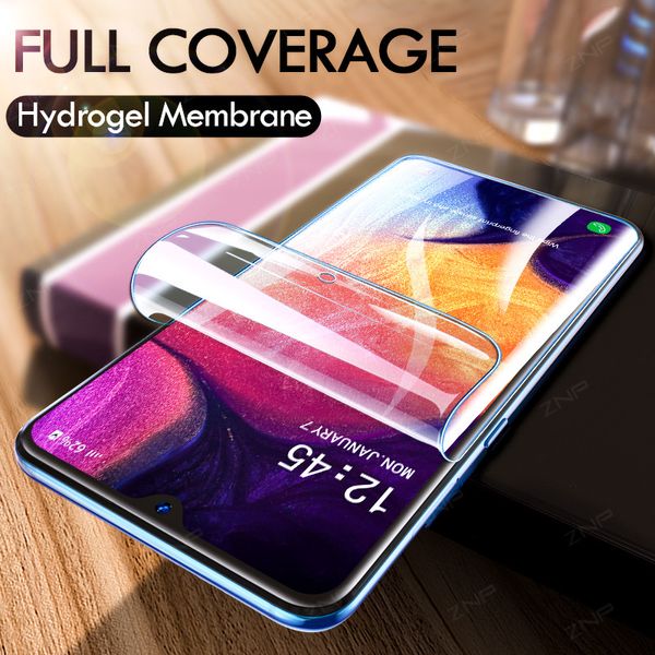 Protecteur d'écran, 3 pièces, Film Hydrogel à couverture complète, souple, pour Samsung Galaxy A70 A50 A71 A51 A72 A52 A10 A20 A30 A40 A60 A20E