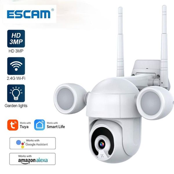 

cameras escam 3mp fhd wifi action camera tuya smart life cloud ptz dome outdoor google home alexa surveillance security ip cctv cam