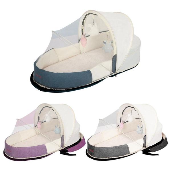 

diaper bags portable bassinet for travel baby with mosquito net 3 in 1 bag changing station bed handbag