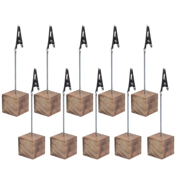 

frames and mouldings 10pcs table place number card holders with cube base name picture memo tag clip stands party office home decor
